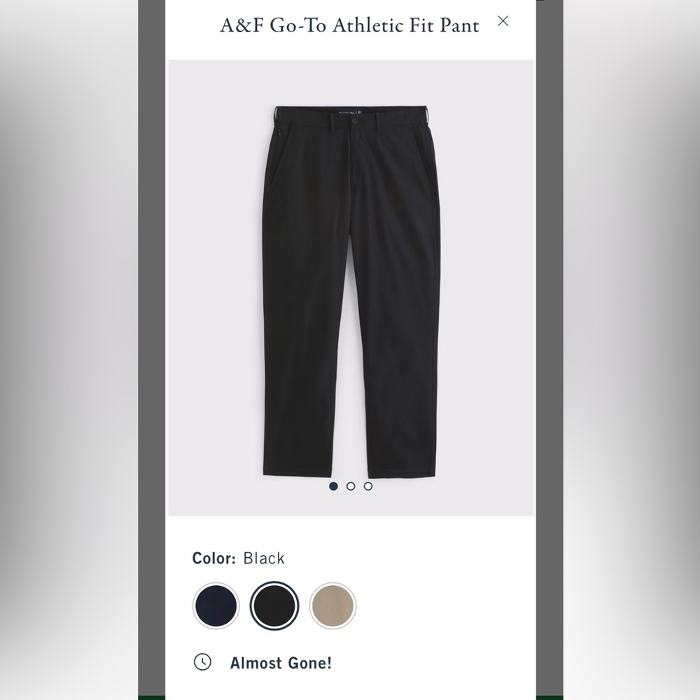 Men’s Abercrombie Go-To Athletic Pant